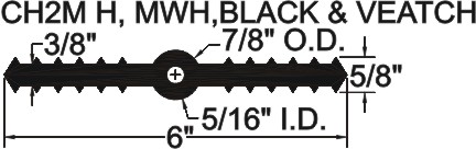 RCB-638LB Ribbed Center Bulb