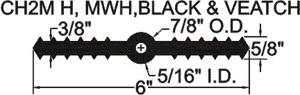 RCB-638LB Ribbed Center Bulb RCB-638LB Ribbed Center Bulb