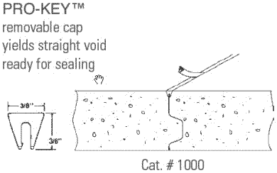 PRO-KEY™ removable cap yields straight void ready for sealing PRO-KEY™ removable cap yields straight void ready for sealing