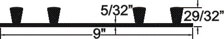 BS-9532 Base Seals PVC Waterstops