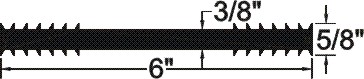 FR-638 Flat Ribbed PVC Waterstops